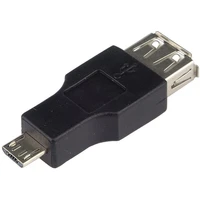 PremiumCord MicroUSB-B/USB-A redukce černá - Kabely a redukce