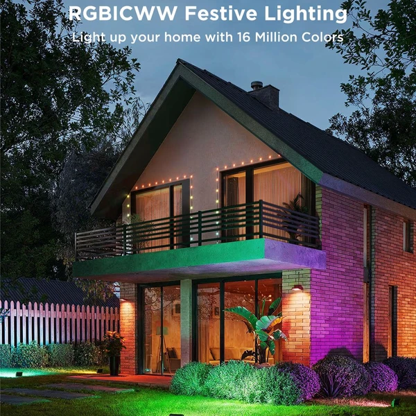 Govee Flood Lights 2 venkovní SMART LED světla 4ks - Chytrá osvětlení - Obrázek 8BQK000K01