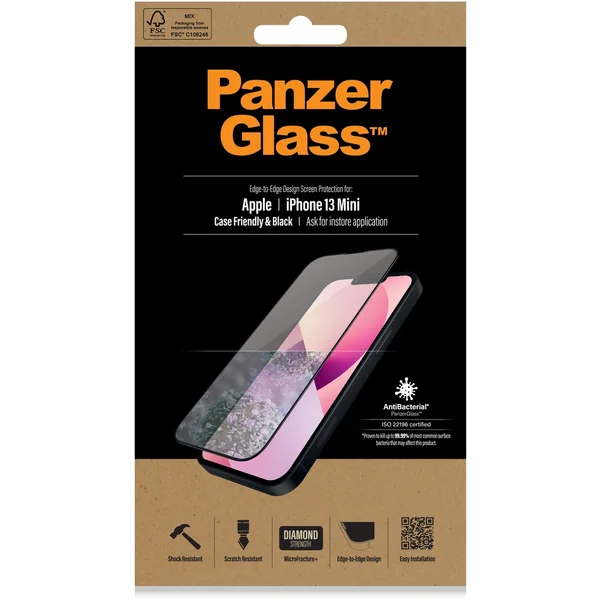 PanzerGlass™ Edge-to-Edge pro Apple iPhone 13 mini - Ochranné folie a skla - Obrázek 8C50100501