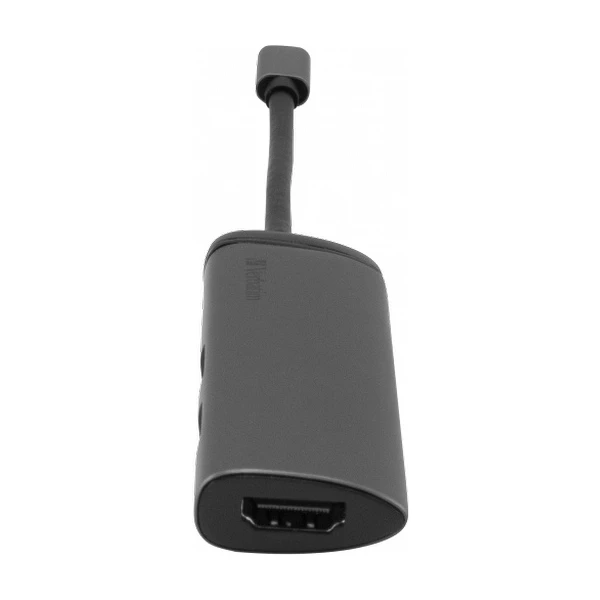 Verbatim USB-C Multiport HUB, 2x USB 3.0, 1x USB-C, HDMI dokovací stanice šedá - Dokovací stanice - Obrázek 8COR000301