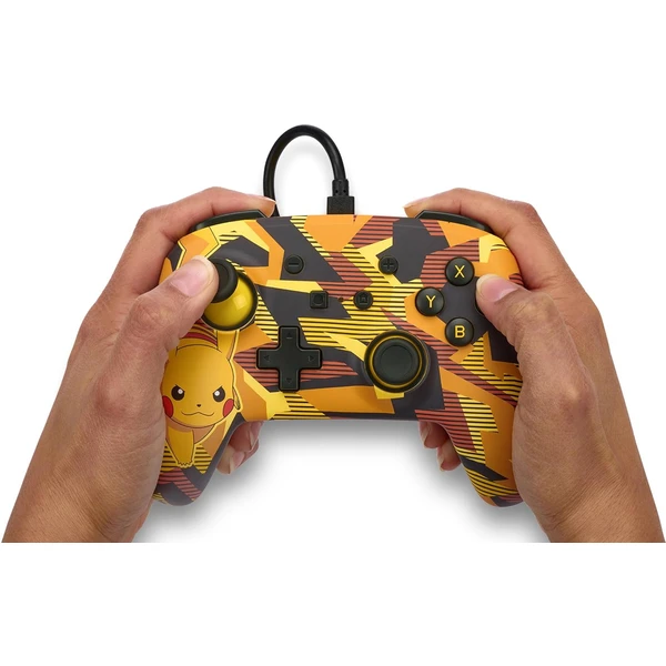 PowerA Enhanced drátový herní ovladač - Camo Storm Pikachu (Switch) - Herní ovladače - Obrázek 8DQS100501