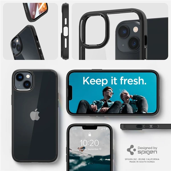 Spigen Ultra Hybrid kryt iPhone 14 černý - Pouzdra - Obrázek 8F0H300401