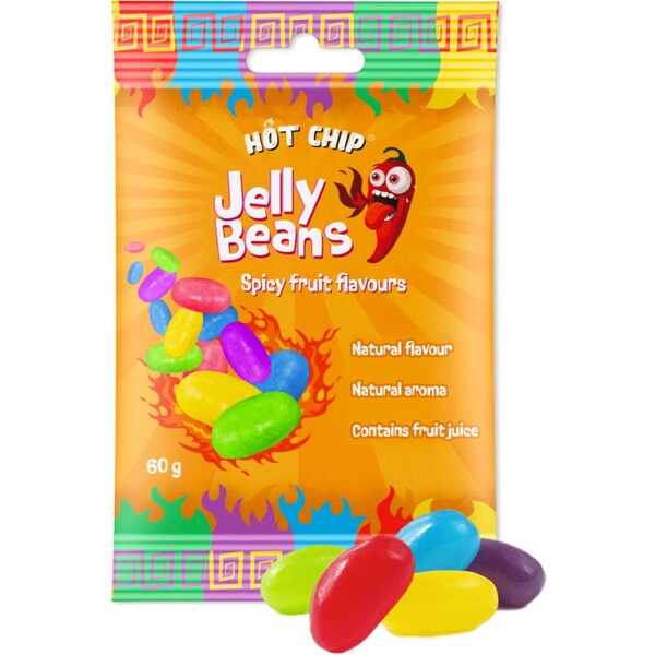 Bonbony Hot-Chip Jelly Beans - Chilli Ovoce 60 g
