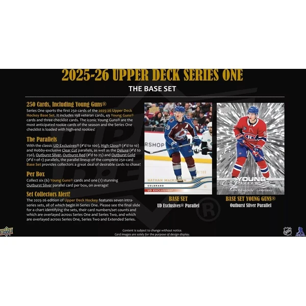 Hokejové karty 2025-26 Upper Deck Series 1 Hockey Hobby Box - Hokejové karty - Obrázek 8G4K000K01