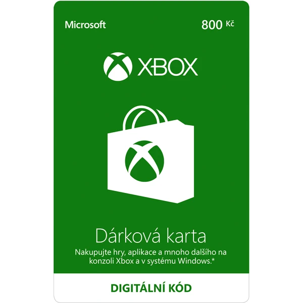 Xbox Live - kredit 800 Kč (digitální verze) - Digitální kredity - Hlavní obrázek