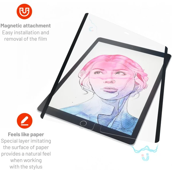 FIXED PaperFilm magnetická fólie na psaní a kreslení pro iPad 10,2" (2019/2020/2021) - Ochranné folie a skla - Obrázek 8GW1000J01