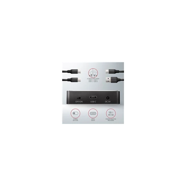 AXAGON Dokovací stanice pro 2x M.2 SATA - USB-C 3.2 Gen 2 - Externí boxy - Obrázek 8H60700301