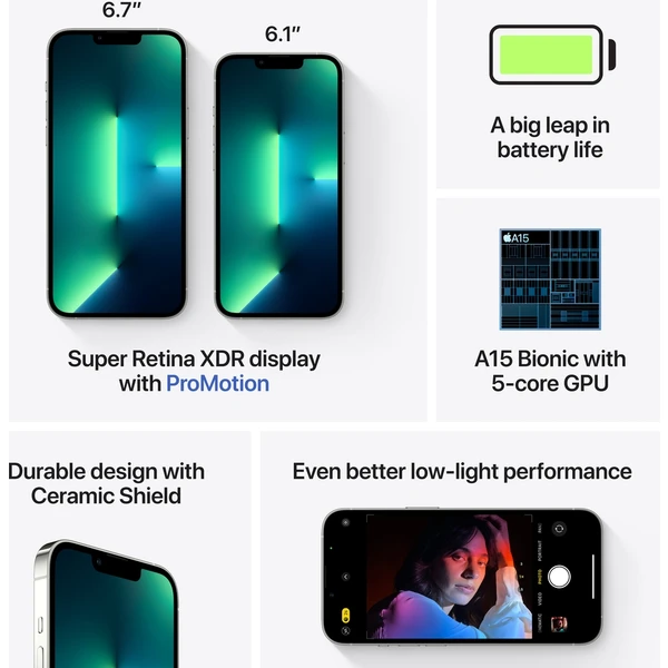Apple iPhone 13 Pro Max 128GB stříbrný - Mobilní telefony - Obrázek 8HBS600301
