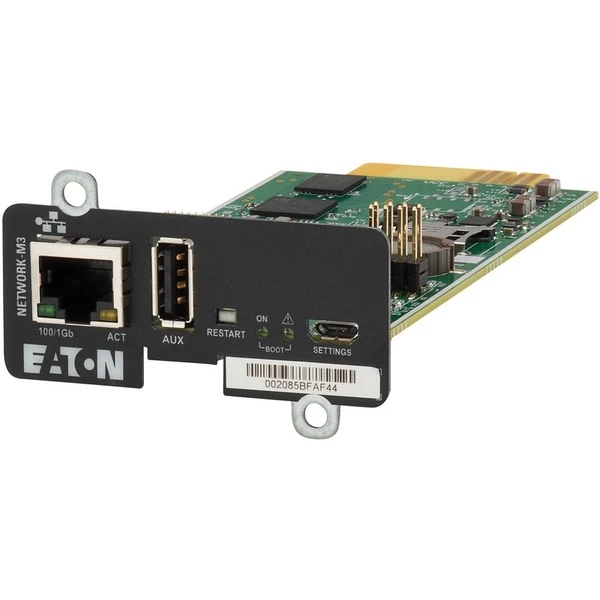 EATON Gigabitová síťová karta Network-M3 - Web/SNMP (pro 5SC R, 5P, 5PX, 9E, 9PX, 9SX) - Síťové karty - Obrázek 8HUI000K01