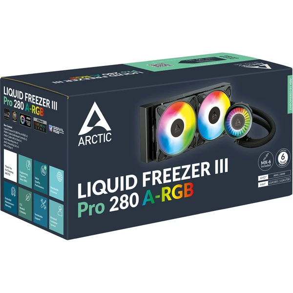 Arctic Liquid Freezer III Pro 280 ARGB - Chladiče - Obrázek 8HYF000K01