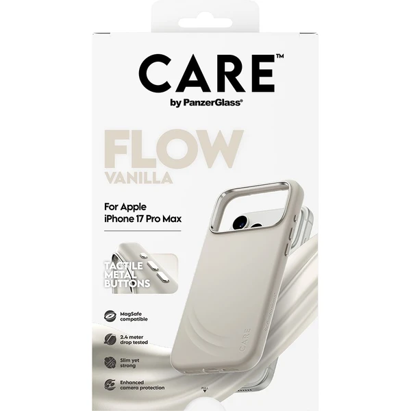 PanzerGlass® CARE Flow kryt s MagSafe Apple iPhone 17 Pro Max Vanilla - Pouzdra - Obrázek 8IDH000K01