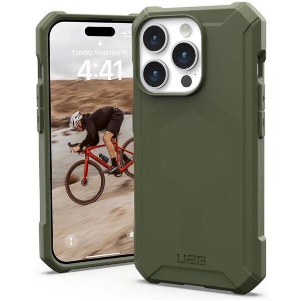 UAG Essential Armor MagSafe iPhone 15 Pro olivový