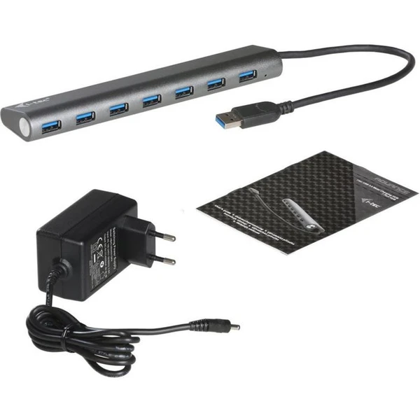 iTec USB 3.0 Hub 7-Port se síťovým zdrojem - USB huby - Obrázek 8J62000301