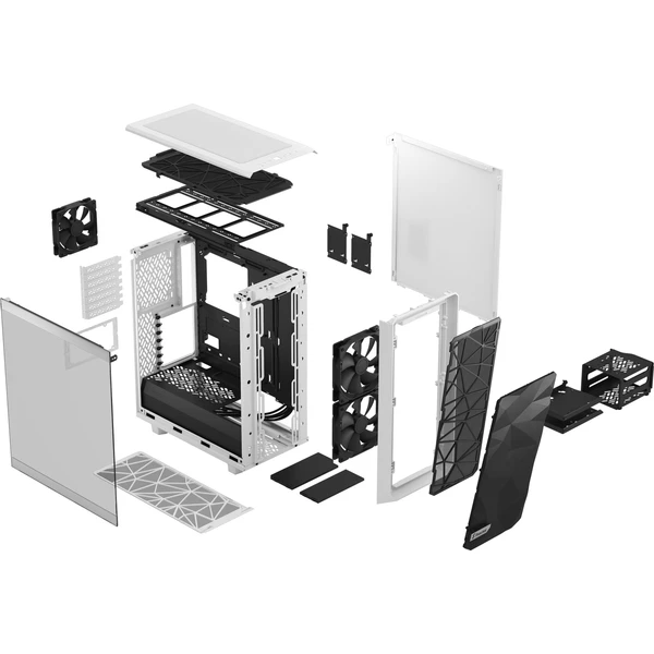 Fractal Design Meshify 2 Compact Bílá TG Clear Tint - Počítačové skříně - Obrázek 8JAW600301
