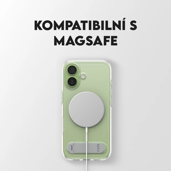 PanzerGlass® CARE Kickstand kryt s MagSafe Apple iPhone 17 stříbrný/bílý - Pouzdra - Obrázek 8KDH000K01