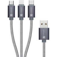 CONNECT IT Wirez 3v1 napájecí kabel 1,2m černý - Kabely a redukce