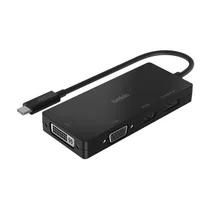 Belkin USB-C video adaptér HDMI, VGA, DVI, DisplayPort černý - USB huby