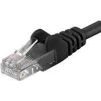 PremiumCord RJ45/RJ45 Cat6 UTP patch kabel 7m černý - Kabely a redukce