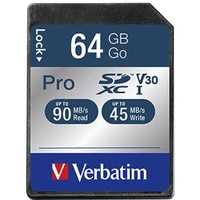 VERBATIM SDXC karta 64GB Pro - Paměťové karty