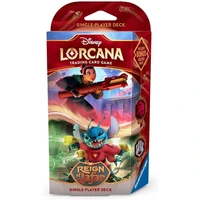 Disney Lorcana: Reign of Jafar - Starter Deck Ruby & Steel (Mulan & Stitch) - Disney Lorcana TCG