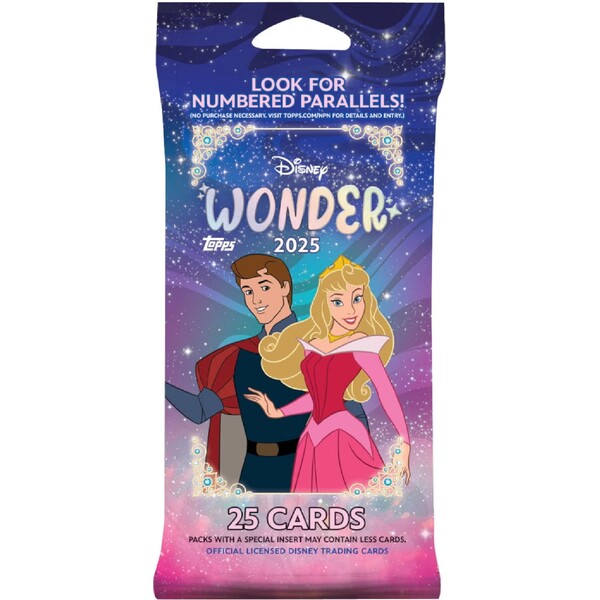 Sběratelské karty Topps 2025 Disney Wonder - Fat Pack