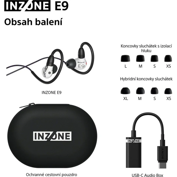 Sony INZONE E9 drátová herní sluchátka černá - Sluchátka - Obrázek 8OBH000K01