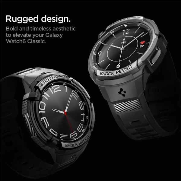 Spigen Rugged Armor Pro pouzdro Samsung Galaxy Watch6 Classic 47mm černé - Pouzdra - Obrázek 8OV3000N01