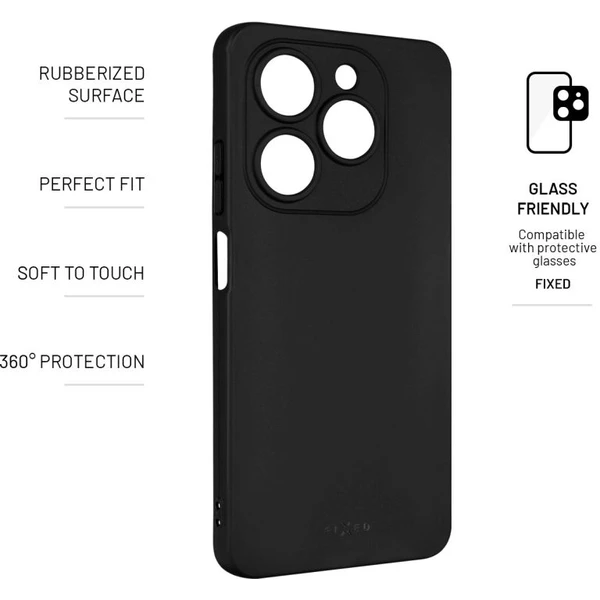 FIXED Story silikonový kryt Infinix Smart 8/8 HD černý - Pouzdra - Obrázek 8OW5000L01