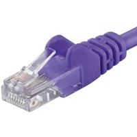 PremiumCord RJ45/RJ45 Cat6 UTP patch kabel 0,25m fialový - Kabely a redukce