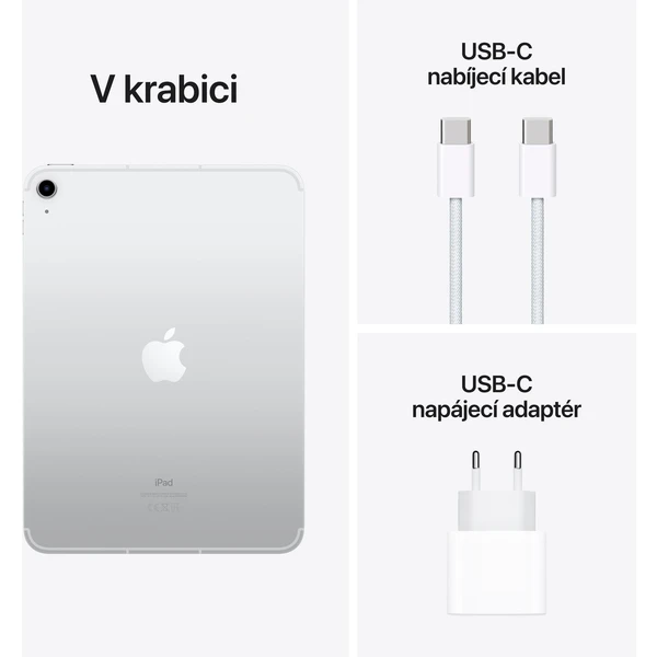 Apple iPad 10,9" 256GB Wi-Fi + Cellular stříbrný (Kategorie B) - Tablety - Obrázek 8Q0I300401