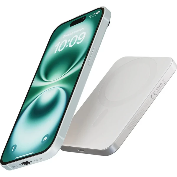 ZENS Pro 1 MagSafe/Qi2 slim powerbanka (5000 mAh), 15 W, USB-C, bílá - Powerbanky - Obrázek 8RFL000K01