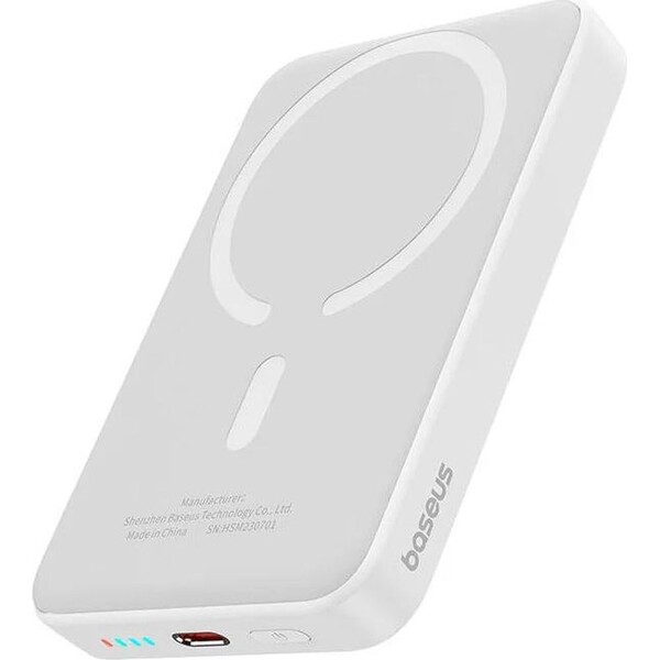 Baseus Magnetic Mini 10000mAh bílá Bílá