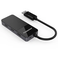 PremiumCord DisplayPort 1.4/3x HDMI 2.0 redukce 4K černá - Kabely a redukce