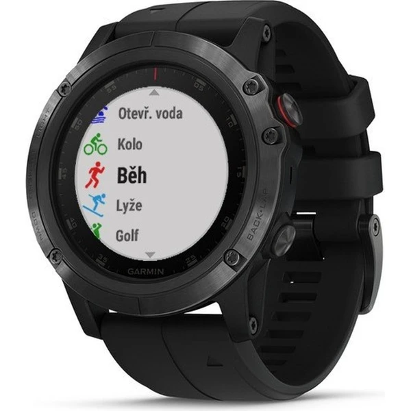 Garmin Fenix 5X Plus Sapphire Black, Black Band - Chytré hodinky - Obrázek 8TRS000101