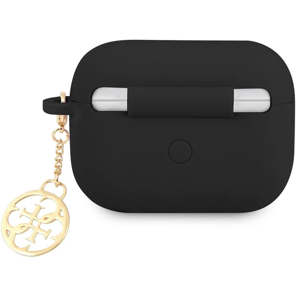 Guess 4G Charm Silikonové Pouzdro pro Airpods Pro černé - Pouzdra - Obrázek 8U38100501
