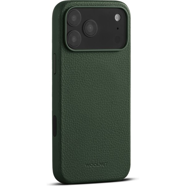 Woolnut MagSafe kožený kryt iPhone 17 Pro Max tmavě zelený