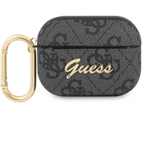 Guess 4G Script PC/PU pouzdro pro Airpods Pro šedé - Pouzdra