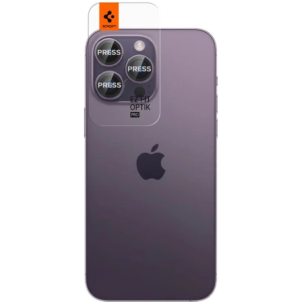 Spigen Glass EZ Fit Optik Pro 2 Pack tvrzené sklo na fotoaparát iPhone 14 Pro/iPhone 14 Pro Max fial - Ochranné folie a skla - Obrázek 8W09000601