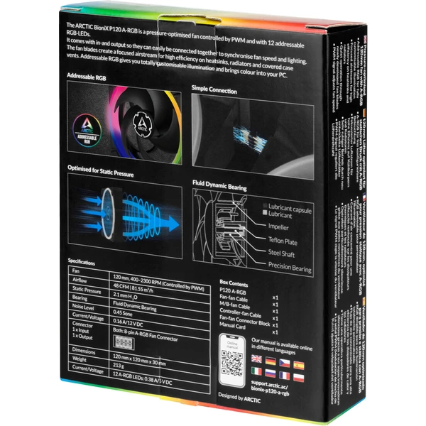 Arctic BioniX P120 A-RGB - Ventilátory pro PC - Obrázek 8WSR600301