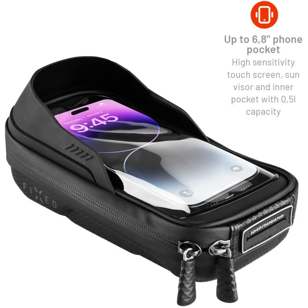 FIXED Bikee Bag 2 odnímatelné pouzdro na kolo černé - Pouzdra - Obrázek 8XM5000J01