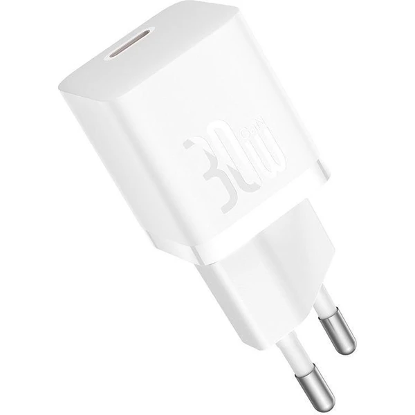Baseus GaN5 30W USB-C nabíječka do sítě bílá - Nabíječky - Obrázek 8XTL000K01