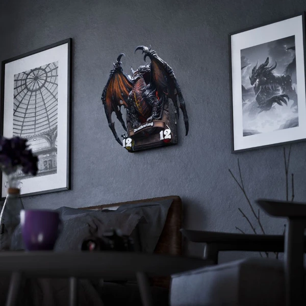 Soška HEX Collectibles Blizzard: Hearthstone - Deathwing 3D Art Frame - Sochy a sošky - Obrázek 8XWF000K01