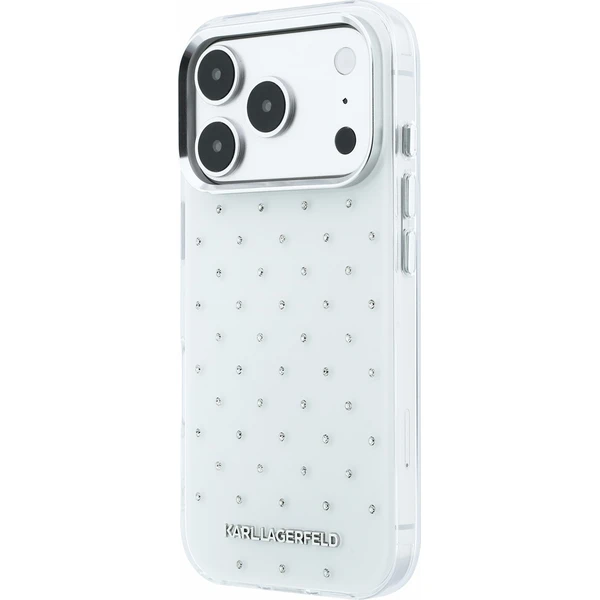 Karl Lagerfeld IML Rhinestones Allover Magsafe kryt iPhone 18 Pro Max bílý - Pouzdra - Obrázek 8a08e6e6ca3a44ceacd6239ec57e8129