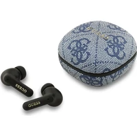 Guess PU 4G Metal Logo ENC TWS bezdrátová sluchátka modrá - Sluchátka