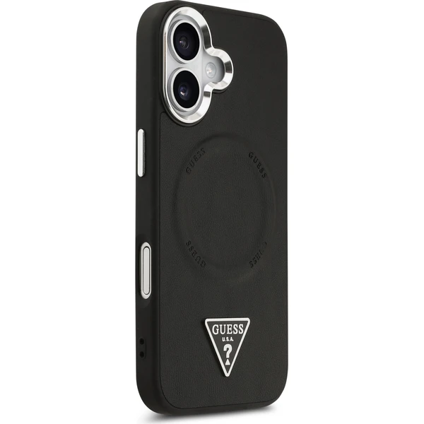 Guess PU Leather Triangle Logo MagSafe kryt iPhone 17 černý - Pouzdra - Obrázek 8a33f6947c854aa69031efe14a630e57