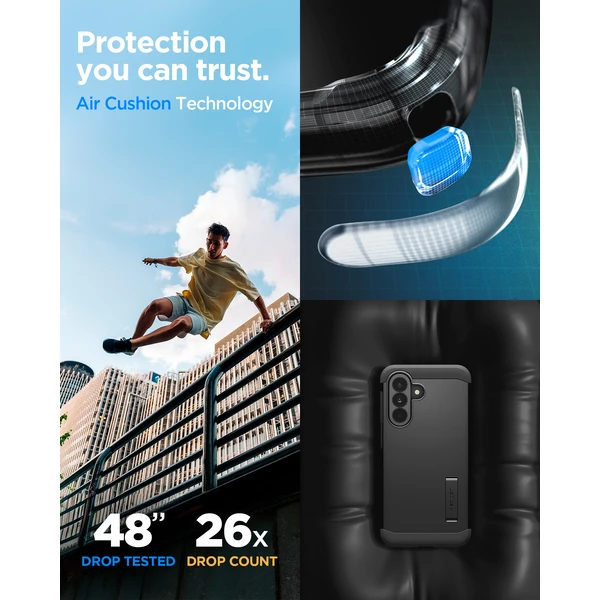 Spigen Tough Armor kryt Samsung Galaxy A37 5G black - Pouzdra - Obrázek 8a7ffd79103f4309a41beb061fef762b