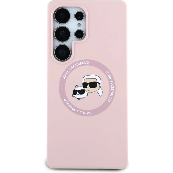 Karl Lagerfeld Liquid Silicone K&CH Heads MagSafe kryt Samsung Galaxy S25 Ultra růžový - Pouzdra - Obrázek 8ab5357636aa458e9ff4eb68ae0cbfbc