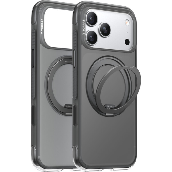 Torras Ostand O3 Air MagSafe kryt iPhone 17 Pro obsidian black