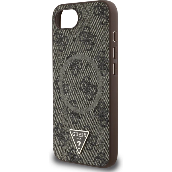 Guess PU 4G Strass Triangle Metal Logo kryt iPhone 17e/16e hnědý - Pouzdra - Obrázek 8adf043dd9a34db2bda78eeccddf7eaa