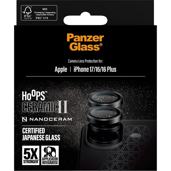 PanzerGlass® Hoops Ceramic II skla Apple iPhone 17/16/16 Plus - Ochranné folie a skla - Obrázek 8af09a51b3634e9299fb642378e0a696